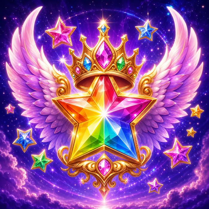 Starlight Princess jeweled star illustrated art