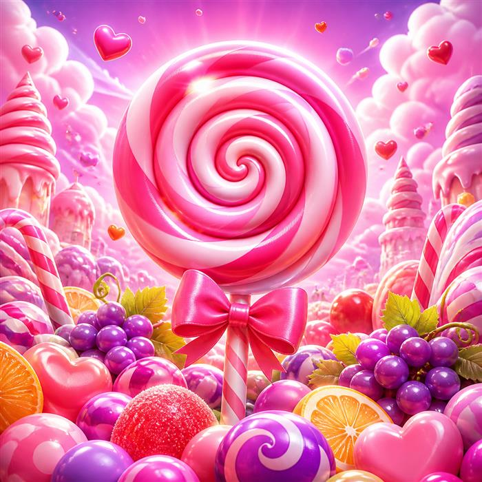 Sweet Bonanza candy-land illustrated art